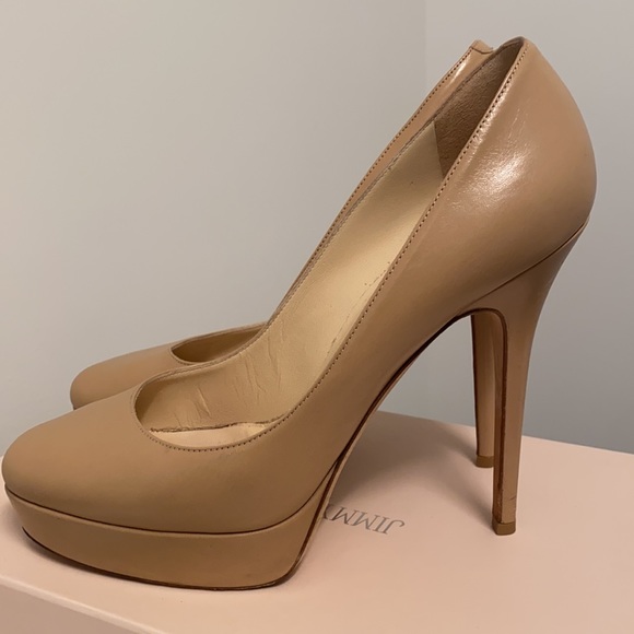 Jimmy Choo beige pumps (40) - Picture 5 of 8